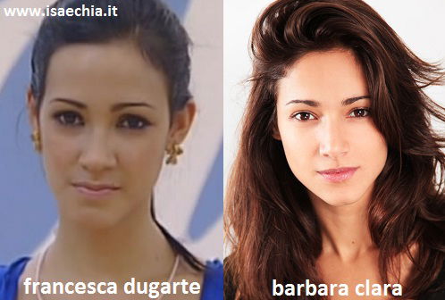 Somiglianza tra Francesca Dugarte e Barbara Clara preview