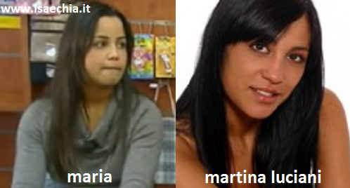 Somiglianza tra Maria, ex corteggiatrice del Trono blu, e Martina Luciani preview