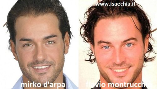 Somiglianza tra Mirko D’Arpa e Flavio Montrucchio