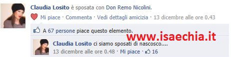 Remo Nicolini e Claudia Losito si sono sposati? preview