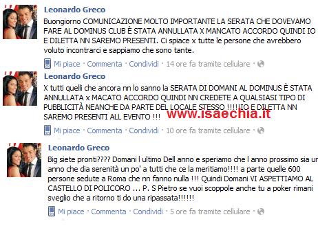 Leonardo Greco e Diletta Pagliano: ultimi status su Facebook preview