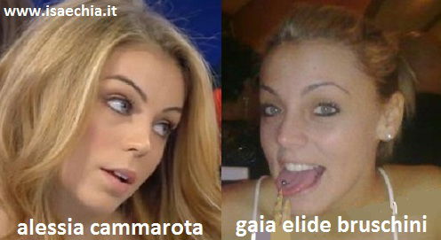 Somiglianza tra Alessia Cammarota e Gaia Elide Bruschini preview