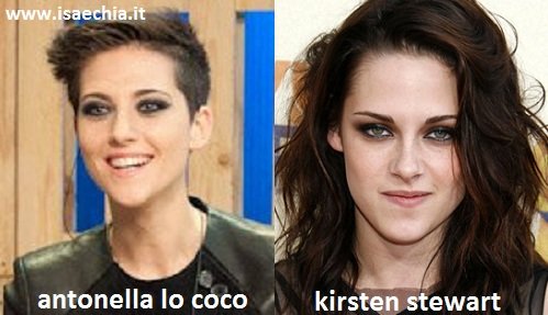Somiglianza tra Antonella Lo Coco, cantante di X Factor, e Kirsten Stewart