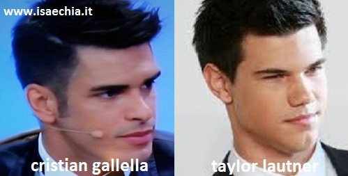 Somiglianza tra Cristian Gallella e Taylor Lautner