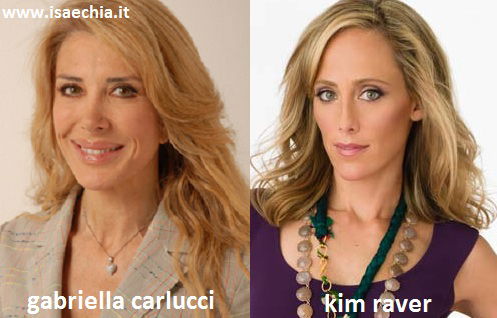 Somiglianza tra Gabriella Carlucci e Kim Raver article-post