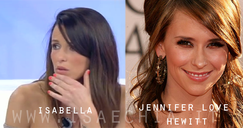 Somiglianza tra Isabella e Jennifer Love Hewitt
