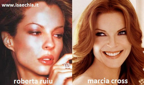 Somiglianza tra Roberta Ruiu e Marcia Cross preview