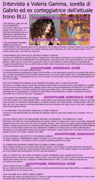 Intervista a Valeria Gamma, sorella di Gabrio: “Con Chiara ho instaurato un bel rapporto. Adoro Tara Gabrieletto” preview