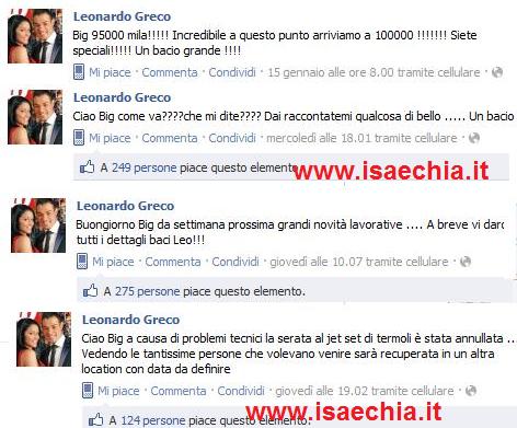 Gli ultimi status di Leonardo Greco su Facebook preview