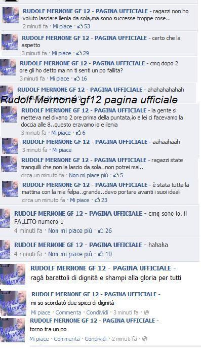 Rudolf Mernone: i primi messaggi su Facebook dopo la discussa uscita dalla casa del Grande Fratello preview
