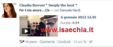 Claudia Borroni canta una canzone per Samuele Nardi (video) preview