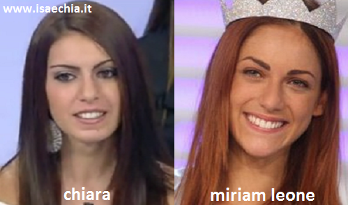 Somiglianza tra Chiara Bertania e Miriam Leone article-post