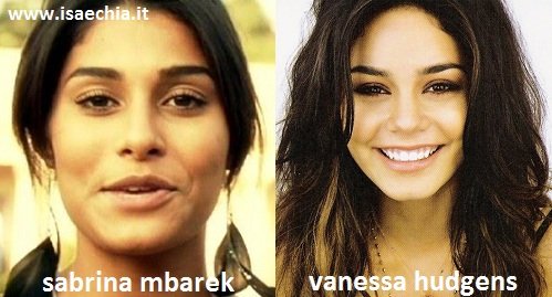 Somiglianza tra Sabrina Mbarek e Vanessa Hudgens