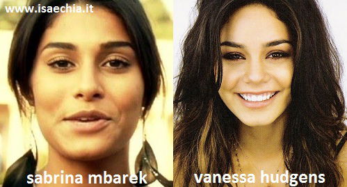 Somiglianza tra Sabrina Mbarek e Vanessa Hudgens preview