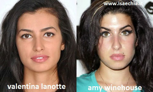 Somiglianza tra Valentina Lanotte e Amy Winehouse preview