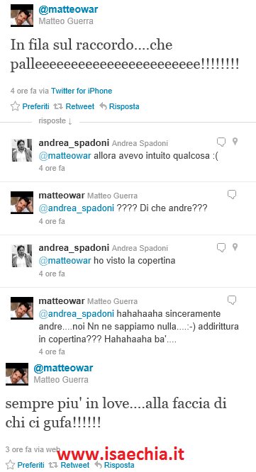 Sarah Nile e Matteo Guerra: foto. E lui su Twitter smentisce la rottura.. preview