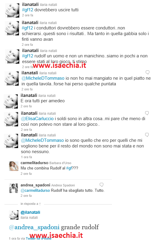 Pietro Titone e Ilaria Natali contro il Grande Fratello su Twitter: ‘Rudolf Mernone è stato un grande: il programma è pilotato, ci sono tanti retroscena che non sapete, e sono gli autori a gestire il tutto..’ preview