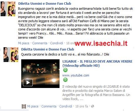 Diletta Pagliano: ultimi messaggi su Facebook