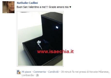 Amedeo Aterrano regala un anello alla fidanzata Nathalie Cadlini per San Valentino: foto