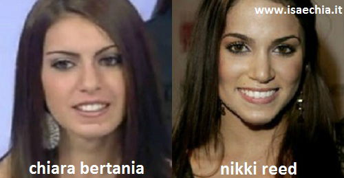 Somiglianza tra Chiara Bertania e Nikki Reed preview