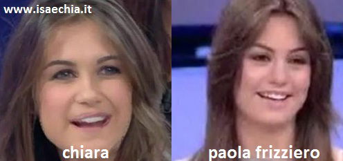 Somiglianza tra Chiara, corteggiatrice di Cristian Gallella, e Paola Frizziero preview