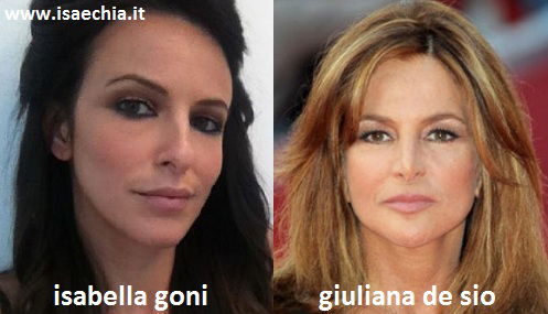 Somiglianza tra Isabella Goni e Giuliana De Sio preview