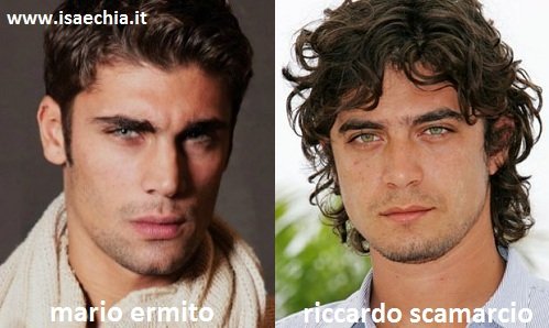 Somiglianza tra Mario Ermito e Riccardo Scamarcio