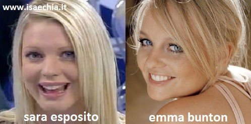 Somiglianza tra Sara Esposito ed Emma Bunton preview