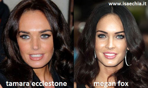 Somiglianza tra Tamara Ecclestone e Megan Fox preview