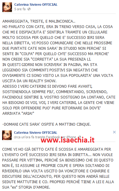 Caterina Siviero e Fabrizio Conti: le reazioni dei due gieffini dopo la puntata di domenica sera article-post