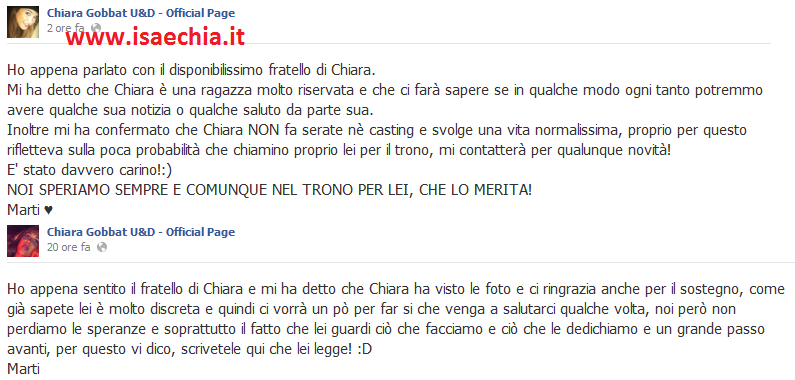 Chiara Gobbat, ex corteggiatrice di Cristian Gallella: foto article-post