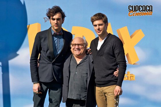 Marco Mengoni con Danny De Vito e Zac Efron alla conferenza stampa di ‘Lorax- Il guardiano della foresta’ : foto preview