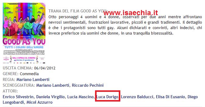 Luca Dorigo attore in ‘Good ad you’ , film in uscita il 6 Aprile article-post