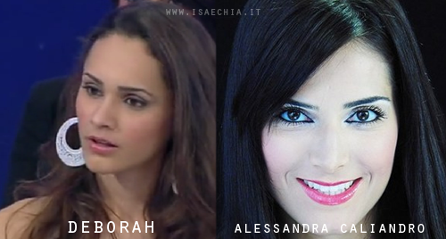 Somiglianza tra Deborah Italia ed Alessandra Caliandro preview