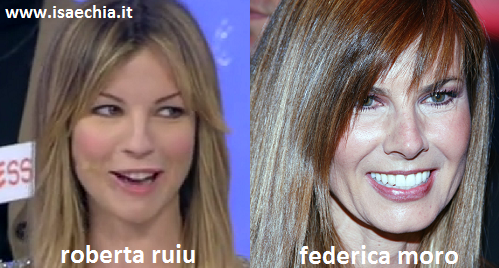 Somiglianza tra Roberta Ruiu e Federica Moro preview
