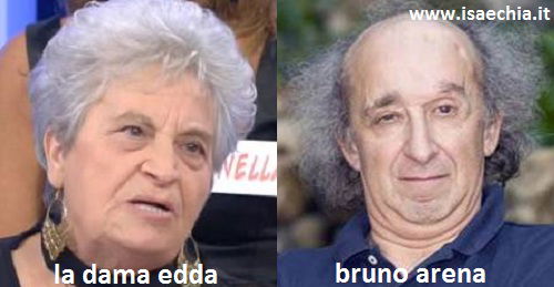 Somiglianza tra la dama Edda e Bruno Arena preview