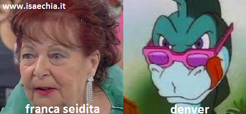 Somiglianza tra la dama Franca Seidita e Denver preview