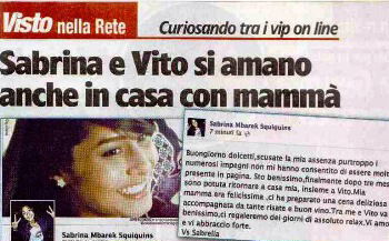 Vip nella rete: Sabrina Mbarek e Vito Mancini si amano anche in casa con mammà preview