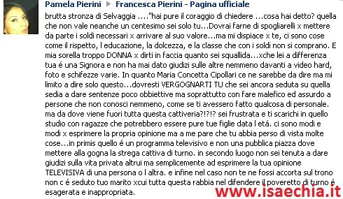 Pamela Pierini scrive..