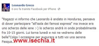 Leonardo Greco vittima de ‘Le Iene’