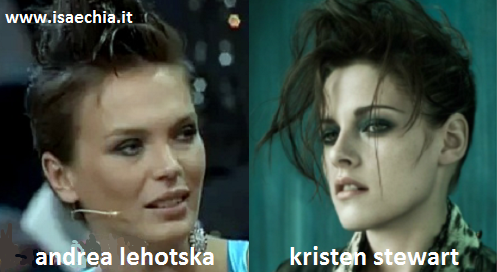 Somiglianza tra Andrea Lehotska e Kristen Stewart preview