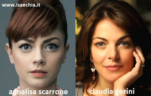 Somiglianza tra Annalisa Scarrone e Claudia Gerini preview