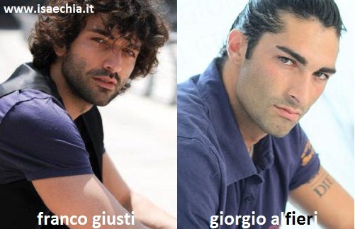 Somiglianza tra Franco Giusti e Giorgio Alfieri