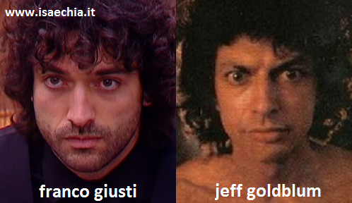 Somiglianza tra Franco Giusti e Jeff Goldblum