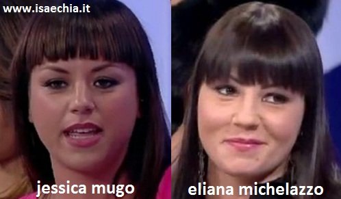 Somiglianza tra Jessica Mugo e Eliana Michelazzo