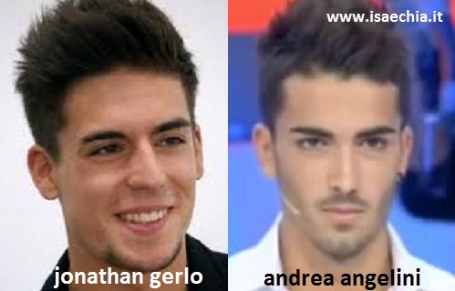 Somiglianza tra Jonathan Gerlo e Andrea Angelini