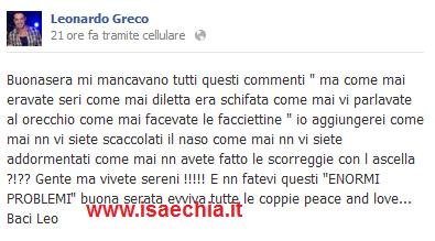 Leonardo Greco scrive…