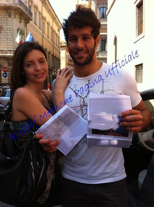 Rudolf Mernone con Ilenia Pastorelli Rudolf Mernone con Ilenia Pastorelli