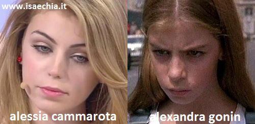 Somiglianza tra Alessia Cammarota e Alexandra Gonin preview