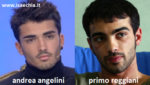 Somiglianza tra Andrea Angelini e Primo Reggiani